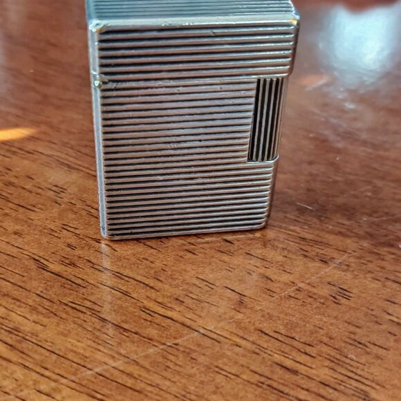 Vintage Lady S.T. Dupont Ligne 1 Silver Plated Lighter horizontal lines - Picture 3 of 9